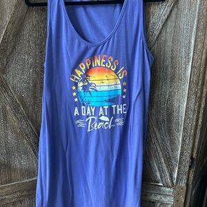 SHEIN Purple Graphic Tank Top